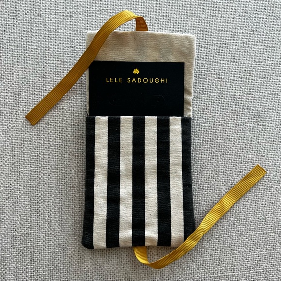 LELE SADOUGHI Small Linen Pouch & Card - Picture 3 of 3